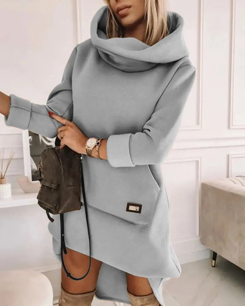 Long Sleeve Hooded Casual Pullover for Women