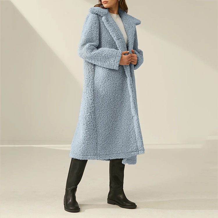 Single-breasted Woolen Coat - Outerwear