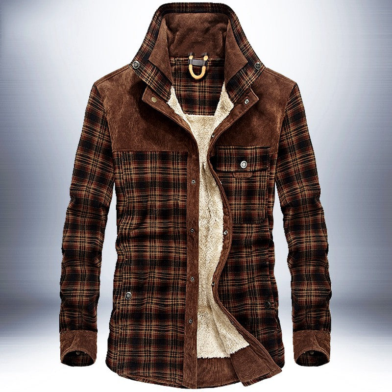 Warm Fleece Military Jacket for Men