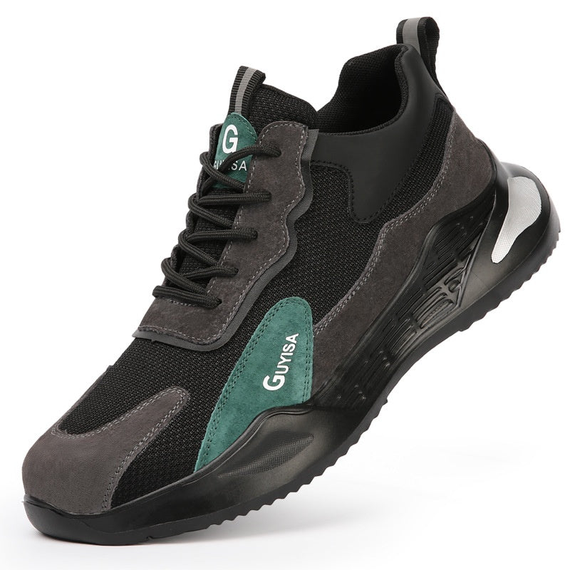 Lightweight Impact-Resistant Men's Safety Shoes