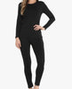 Women's Fashion Round Neck Thermal Underwear Suit