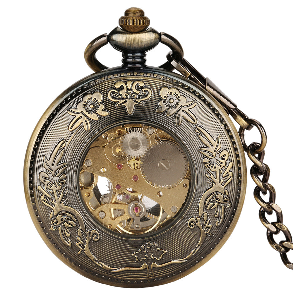 Pumpkin Ball Flip Pocket Watch