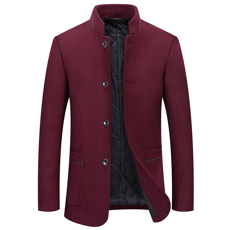 Men's Fashion Casual Woolen Coat