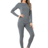 Women's Fashion Round Neck Thermal Underwear Suit