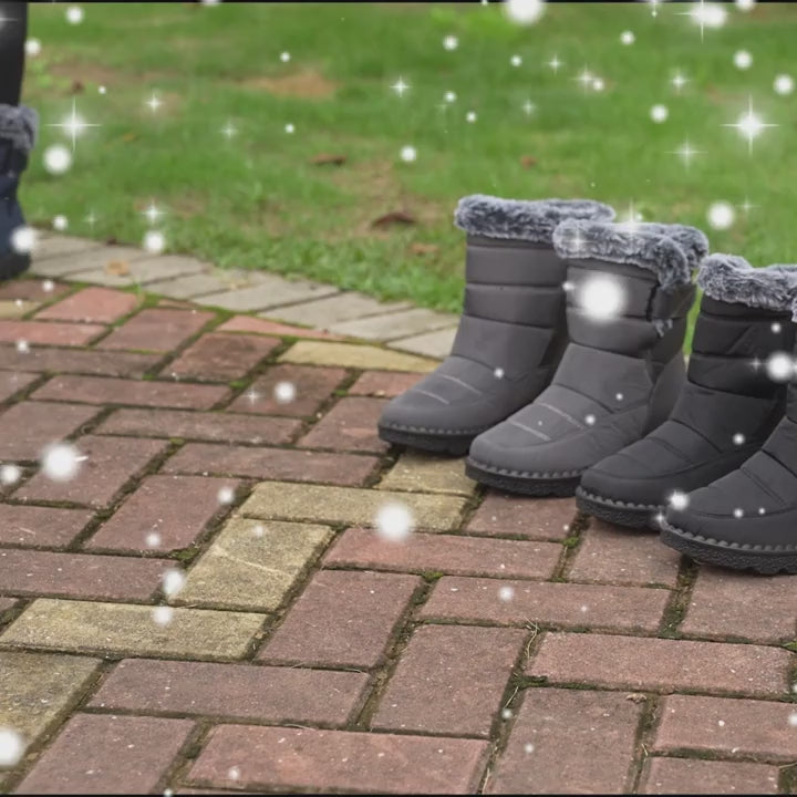 Warm and Waterproof Winter Boots for Women Antislip Ankle Boots