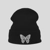 Load and play video in Gallery viewer, Butterfly Embroidery Couple Beanie Stylish Lightweight Windproof Knit Hat